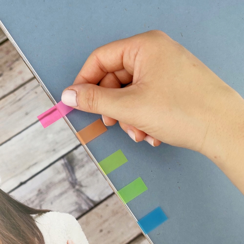 Zakładki indeksująca PET 45x12mm/5x25szt 009354 LEVIATAN